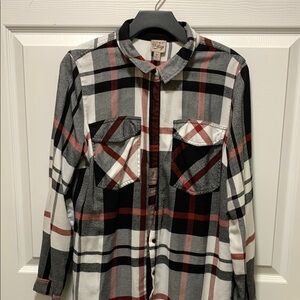 Como vintage Plaid Button-Up Shirt